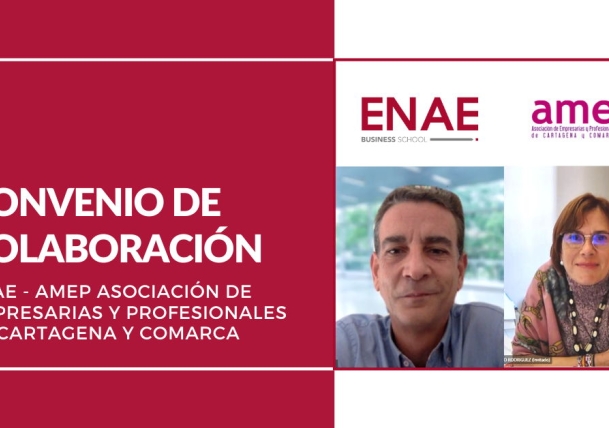 Nuevo convenio de colaboración entre ENAE y AMEP para fomentar la formación en las mujeres profesionales de la Región