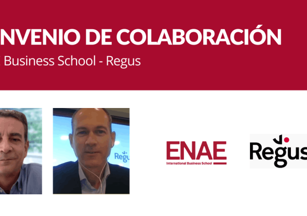 ENAE y Regus firman un acuerdo de colaboración para facilitar el acceso a la formación a sus empleados y clientes