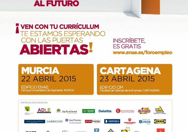 ¿Buscas Empleo? FOROS DE EMPLEO 2015 - ENAE abre las puertas de tu FUTURO