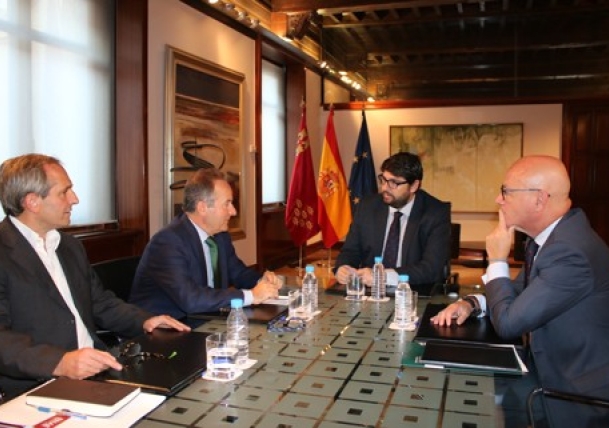 ENAE anuncia su próxima adscripción a la UPCT en su visita institucional al Presidente de la Comunidad Fernando López Miras